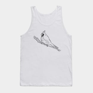 Cardinal On A Branch Tank Top